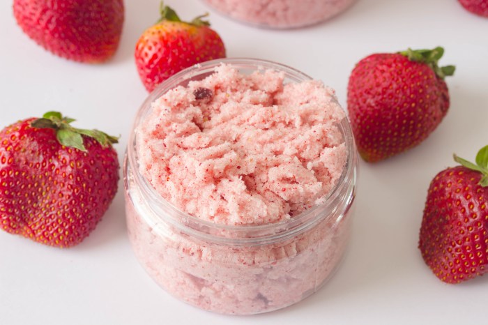 Scrub body strawberry recipe coconut homemade skin recipes